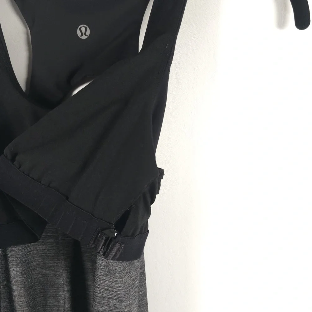 LULULEMON Run Your Heart Out Tank Heathered Black / Black No Size‎ Tag 8